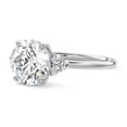 thumbnail image 2 of Bow Jewelry 1.6 Ct Round Cut Moissanite Solitaire Ring for Women's - 14K White Gold Plated Engagement Wedding Ring - Party Wear Moissanite Ring, 2 of 3
