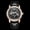 Rose Gold Shell Black Surface Black Belt, variant on Men's Quartz Watch with Rotating Starry Sky Dial, Fashionable Sun-Moon-Stars Design, Waterproof and Luminous Men's Wristwatch