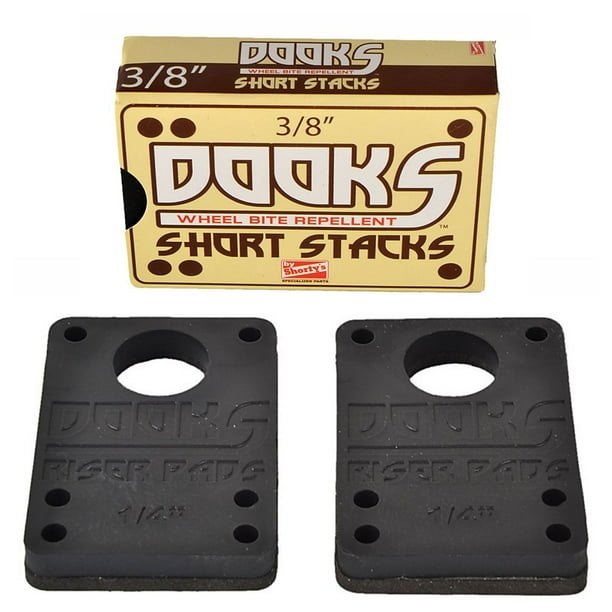 DOOKS RISERS Skateboard 3/8 in SHORT STACKS RISER PADS