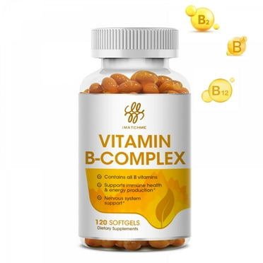 IMatchme Vitamin B Complex Capsules, with Vitamin B1, B2, B3, B6,B12 Dietary Supplement, 120 Count