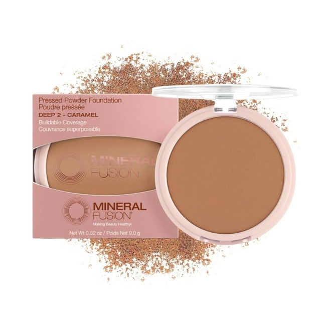 Base de maquillaje en polvo prensado Mineral Fusion Deep 2, 9 ml