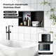 thumbnail image 2 of Qinaqin Senfot Stainless Steel Shower Niche No Tile Needed cm de Anchoall Vertical Recessed Niches Estante para Almacenamiento Adecuado Bathroom Living Sala 12 * 24", 2 of 6