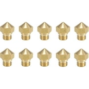 kweiny MK10 Nozzle Multi Size for 3D Printer Makerbot(0.2mm 0.4mm 0.6mm 0.8mm 1.0mm) M7 Thread Brass Nozzle