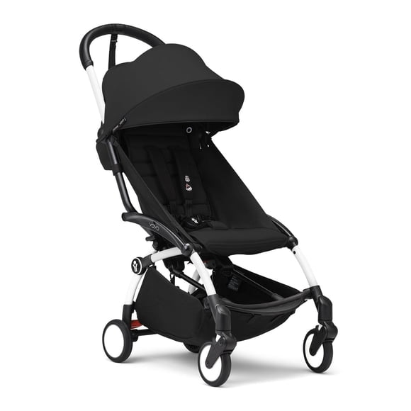 Carriola Stokke YOYO Blanca con Paquete de Color Negro YOYO 6+