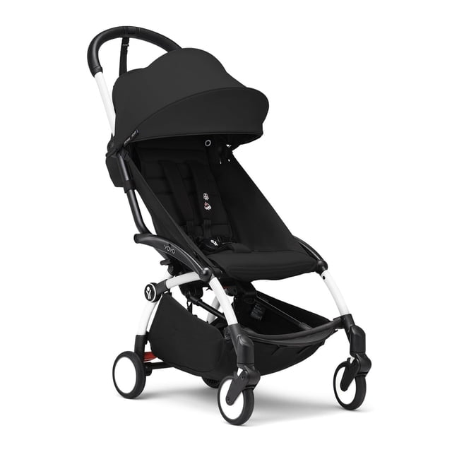Carriola Stokke YOYO Blanca con Paquete de Color Negro YOYO 6+