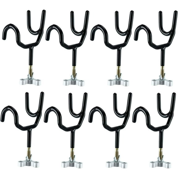 8pcs 5 4 Inch Grip Steel Rod Holder with Mounting Base