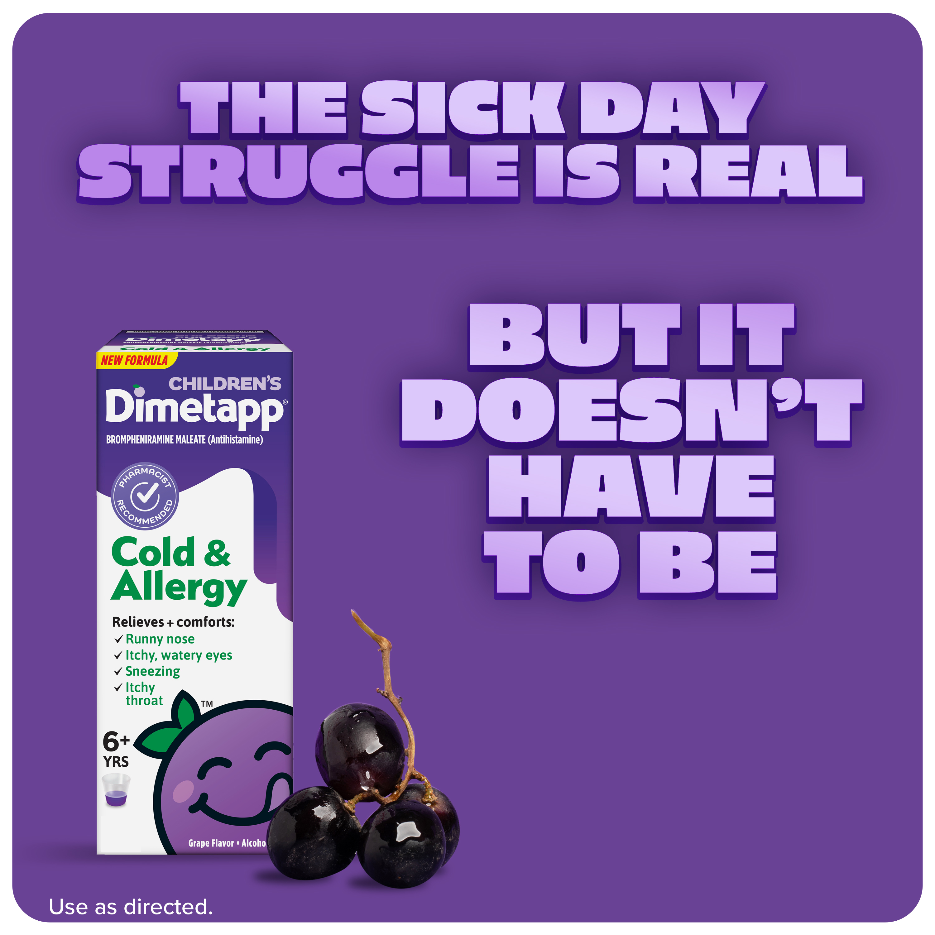 (2 pack) Children’s Dimetapp Cold & Allergy 8 Fl Oz