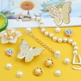 thumbnail image 7 of 1 Pack of Mixed Bling Shoe Charms Pearl Chain Buckle Flower Butterfly Ornaments and 1 Pair of Pearls Shoe Chains, Clog Slippers Shoes Decorations for Women Party Birthday Gifts, 7 of 7