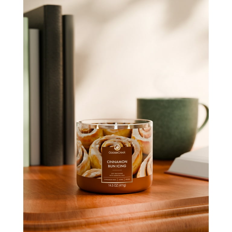 Goose Creek 3-Wick Cinnamon Bun Icing Scented Jar Candle 14.5oz