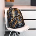 thumbnail image 3 of Lukts Fiery Skull Trio Pattern 15 Inch Student Backpack, Waterproof Laptop Backpack with Adjustable Shoulder Straps, Lightweight Travel, Campus Backpack, Unisex, 3 of 6