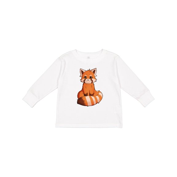 Inktastic Red Panda T-shirt Boys or Girls Long Sleeve Toddler T-Shirt