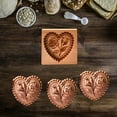 thumbnail image 4 of Wooden Cookie Biscuit Mold,3D Baking Mold,Embossing Craft Decorating Baking Tool,Suitable for Thanksgiving Christmas Kitchen DIY (Rose,3.9" * 3.9"), 4 of 5