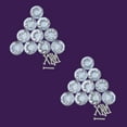 thumbnail image 2 of Crystal Glass Cabinet Knob Pulls Diamondd Dresser Drawers Knobs w/Chrome Base 1" H x 1" W Decorative Kitchen Cabinet Handles w/Screws Renovators Supply - Set of 20 Knobs, 2 of 6