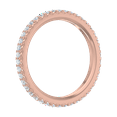 thumbnail image 2 of 0.43 Carat Prong Set Diamond Ladies Eternity Ring in 14K Rose Gold (Ring Size 4.5) (I1-I2 Clarity), 2 of 5