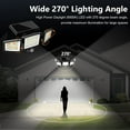 thumbnail image 6 of SZRSTH Solar Outdoor Lights, 210LED 2500LM Waterproof Motion Sensor Solar Flood Lights for Garden Patio Yard Garage - 3 Pack, 6 of 8