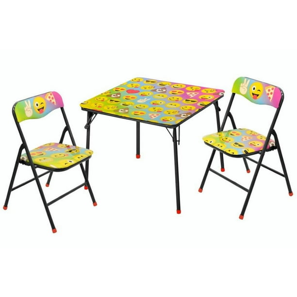 Emoji 3Piece Table and Chair Set