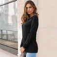 thumbnail image 6 of SUNBS Long Sleeve Shirts for Women Casual Work Tops Crewneck Blouses Loose Fit Clothes Trendy, 6 of 8