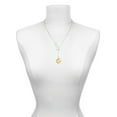 thumbnail image 3 of Delight Jewelry Goldtone Baby Feet Heart Locket Silver tone Elegant Infinity Lariat Necklace, 3 of 4