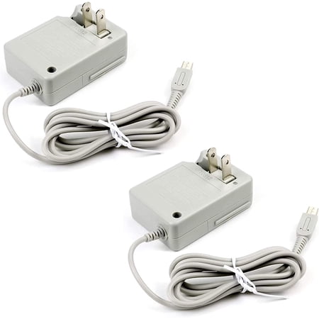 2Pack 3DS Charger, AC Adapter Charger Home Travel Charger Wall Plug Power Adapter (100-240 v) for Nintendo New 3DS XL
