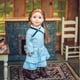 thumbnail image 1 of The Queen's Treasures 18 Inch Doll Clothes, Little House on The Prairie Authentic Laura & Mary Ingalls Blue Check Dress Outfit , Compatible for Use with American Girl Dolls, 1 of 5
