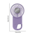 thumbnail image 4 of Fans That Blow Cold Air Handheld Fans Handheld Fan Rechargeable With 3 Speed Adjustable Low Noise Cools Hand Helds Fan-Personals Mini Fan With Carabiner For Outdoor Travelling Indoor Office Home, 4 of 8