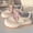 Pink, variant on Women's White Thick Platform Sneakers with Sole & Cushioned Sole - Lace-Up Round Toe Campus Shoes Suitable for, Gym, Casual Attire, - Versatile Student Footwear
