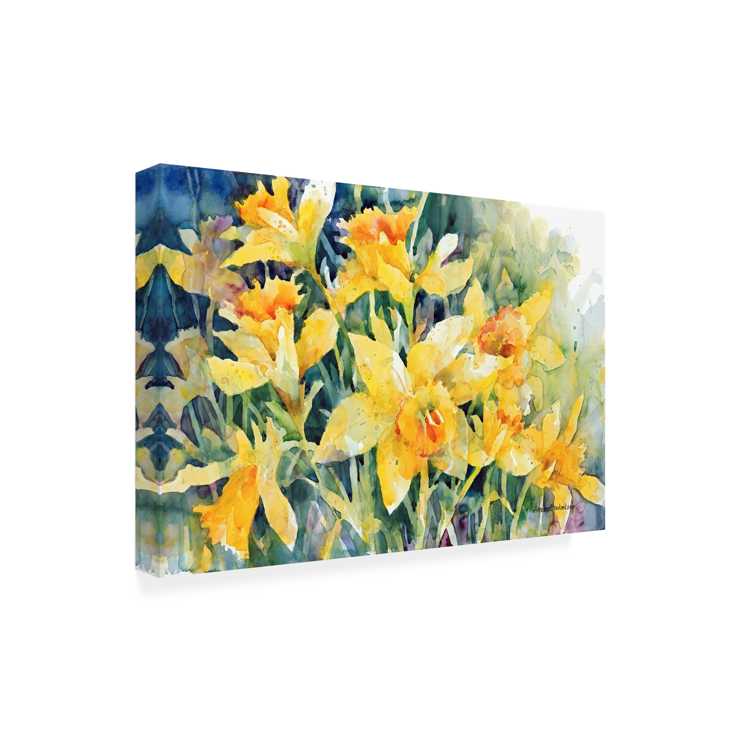 Annelein Beukenkamp 'Daffodil Party' Outdoor Canvas 16x24