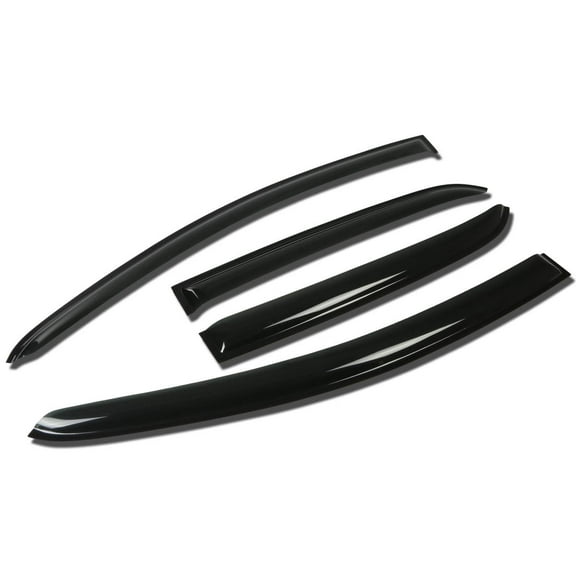 DNA Motoring 4pcs Smoked Window Vent Visor Deflector Rain Guard For 07-11 Toyota Yaris 4DR XP90