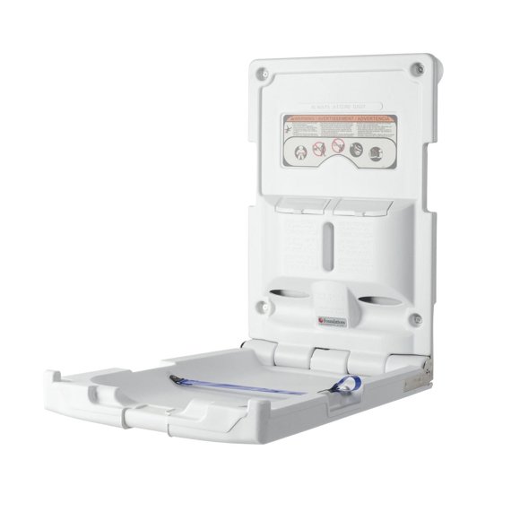 Foundations Poly, Vertical, Surface Mount Baby Changing Station With No Backer Plate