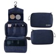 thumbnail image 1 of Travel Toiletry Organizer with 300D Polyester Fabric - Spacious 24.5x52cm Open Size, Lightweight 235g, Water-Resistant Design for Cosmetics & Toiletries - Available in Black, Grey, Purple, Rose Red,, 1 of 6