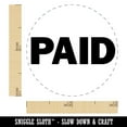 thumbnail image 2 of Paid Bold Text Solid Self-Inking Rubber Stamp Ink Stamper - Sky Blue Ink - Mini 1/2 Inch, 2 of 7