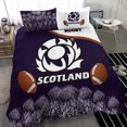 thumbnail image 4 of Scotland Rugby Union Juego de Cama Thistle Flower Purple Original Lt20, 4 of 4