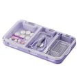 thumbnail image 2 of Pill Crusher Cutter Splitter, SOATUTO 3 in 1 Multi-Functional Pill Cutter Crusher, Portable Travel Purse Pill Box Case Holder, Medicine Grinder Container for Cutting Vitamin Tablet - Purple, 2 of 10