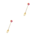 thumbnail image 4 of Wosthever Estilo de dibujos animados Adorable Vajilla Reutilizable Lavable Revolviendo Vajilla Pastel Postre Cubiertos Rosquilla Tenedor Rosa Rosquilla Tenedor Rosa Roja 2Conjunto, 4 of 6