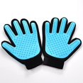 thumbnail image 1 of Guantes para depilación de mascotas, guantes suaves de belleza para mascotas, guantes para depilación con cepillo, guantes de masaje con diseño mejorado de cinco dedos, adecuados para perros y gatos, 1 of 5