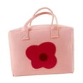thumbnail image 3 of Organizador de bolsa de maquillaje de viaje, regalo adorable, organizador de maquillaje versátil, artículos de tocador Flor rosa claro, 3 of 9