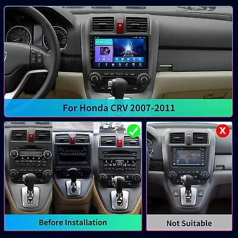 9" Android 13 Car Stereo For Honda CR-V 2007-2011 | Wireless Apple CarPlay & GPS