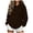 Brown, variant on Cheetah Print Hoodie Women Oversized Y2k Leopard Print Pullover Long Sleeve Vintage Fall Sweatshirts Streetwear Black,Size S