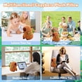 thumbnail image 5 of Almohada de peluche de capibara TANGJMXG con bolsa de tortuga 9 pulgadas marrón suave, 5 of 5
