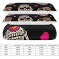 thumbnail image 2 of HAHDAXIA Skull Print Bedding Solid Comforter Set for All Seasons,3 Pieces(1 Comforter+2 Pillowcases),Soft Microfiber Bedding Set Full(79"x90"), 2 of 7