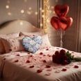 thumbnail image 7 of karymi Heart Shaped Floral Throw Pillows Romantic Home Decor with Soft Fabric Multiple Patterns Colors for Couch Bed Or Valentine's Day Gifts Living Room Decor, 7 of 7
