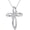 Style 04, variant on Diamond Cross Pendant Necklace for Women 925 Sterling Silver Lab Grown Diamond Jewelry Gifts D Color VVS Clarity