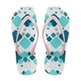 thumbnail image 2 of Psesaysky Plaid Printed Flip Flops Women's Non Slip Thong Sandals Comfort Beach Walking Sandals with Arch Support Indoor Slip on House Slippers Pink Strap Size 9, 2 of 7