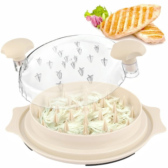 Chicken Shredder,Meat Shredder Claws,Chicken Breast Shredder Tool TwistWith Separate Plate Easy Cleaning,Meat Shredder Tool Twist For Pork Beef Chicken Anti-slip Strip,Dishwasher Safe BPA Free