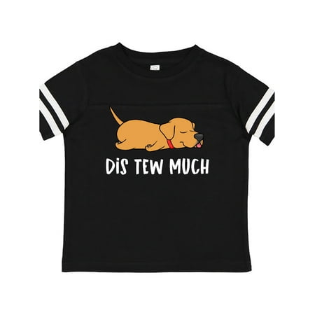

Inktastic Napping Dis Tew Much Golden Labrador Retriever Gift Toddler Boy or Toddler Girl T-Shirt