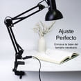 thumbnail image 3 of Lampara de escritorio con brazo giratorio de 360° con soporte y abrazadera ajustable, 3 of 6