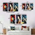 thumbnail image 4 of Designart "Nightlife Diva in Pop Art Style IV" Woman Pop Art Framed Wall Art Set Of 3 - Black Glam Frame Gallery Set For Office Decor, 4 of 6