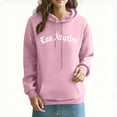 thumbnail image 2 of CFLVAEK Oversized Hoodies for Women Loose Long Sleeve Fall Hoodie Sweatshirts Fashion Drawstring Hooded Pullovers with Pockets Pink M, 2 of 10