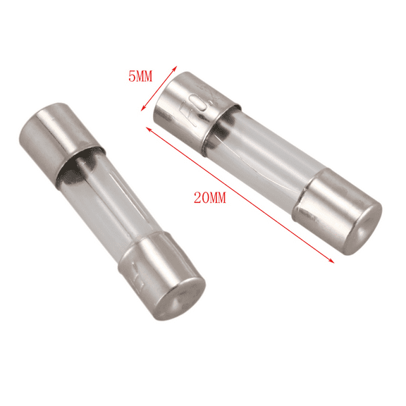 50Pcs 250V 0.2A 200MA Quick Fast Blow Glass Fuses Tubes 5mm x 20mm