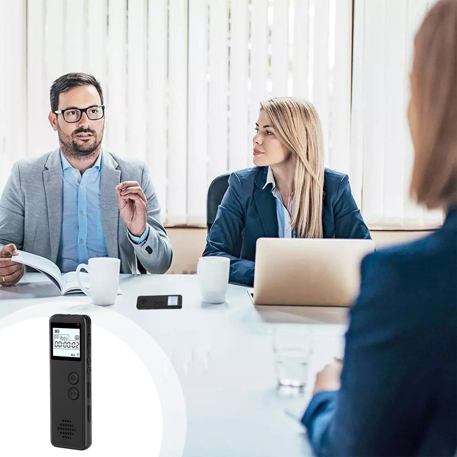 Bdday Learning Office Digital Recording Pen Intelligent Recording Mp3 Player External Playback Function Digital Voice Recorder